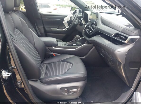 5TDLZRAH6MS065062 2021 TOYOTA HIGHLANDER Black წინა სალონის ხედი