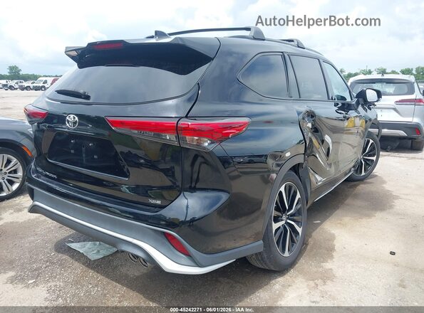 5TDLZRAH6MS065062 2021 TOYOTA HIGHLANDER Black უკანა მარჯვენა