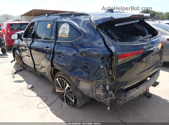 5TDLZRAH8MS080503 2021 TOYOTA HIGHLANDER Blue Tył lewy