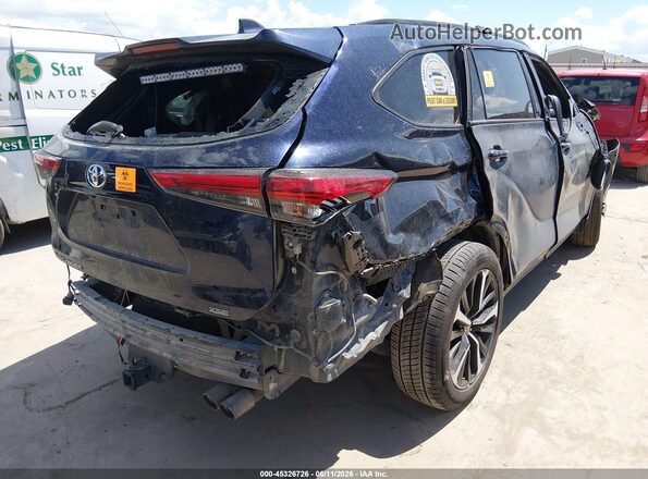 5TDLZRAH8MS080503 2021 TOYOTA HIGHLANDER Blue Tył prawy