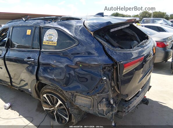 5TDLZRAH8MS080503 2021 TOYOTA HIGHLANDER Blue Widok z przodu