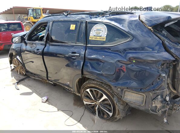 5TDLZRAH8MS080503 2021 TOYOTA HIGHLANDER Blue Widok wnętrza 360 stopni