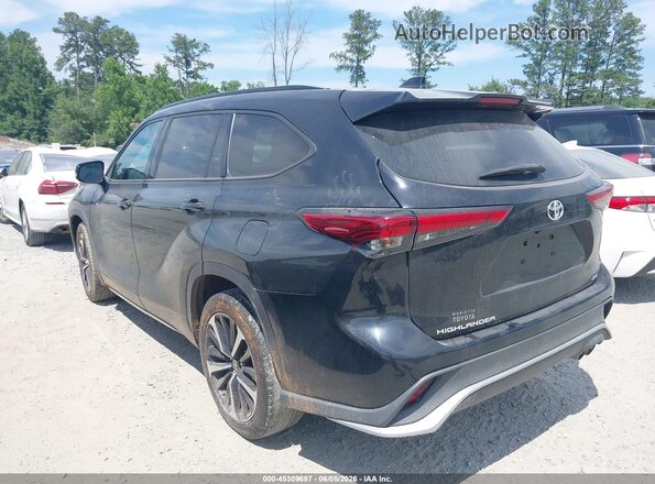 5TDLZRAH9MS085998 2021 TOYOTA HIGHLANDER Black Задня ліва чверть