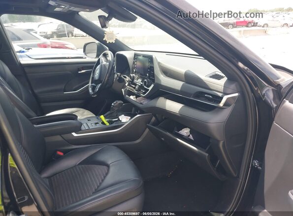 5TDLZRAH9MS085998 2021 TOYOTA HIGHLANDER Black Вид салону спереду