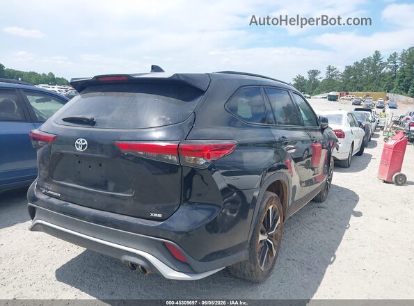5TDLZRAH9MS085998 2021 TOYOTA HIGHLANDER Black Задня права чверть