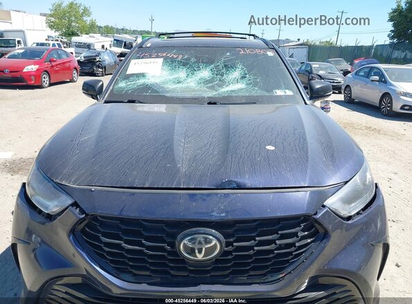 5TDLZRBH1NS210802 2022 TOYOTA HIGHLANDER Dark Blue 