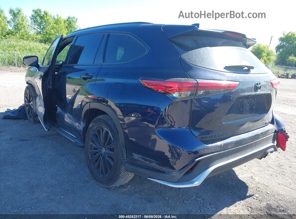 5TDLZRBH6MS119877 2021 TOYOTA HIGHLANDER Dark Blue უკანა მარცხენა