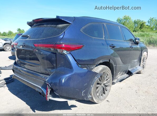 5TDLZRBH6MS119877 2021 TOYOTA HIGHLANDER Dark Blue უკანა მარჯვენა