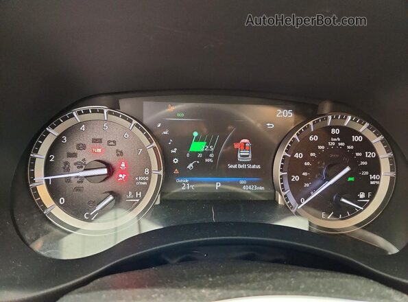 5TDLZRBH7NS201697 2022 TOYOTA HIGHLANDER Black Vista del cuadro de instrumentos