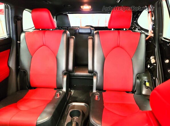 5TDLZRBH7NS201697 2022 TOYOTA HIGHLANDER Black Vista de los asientos traseros