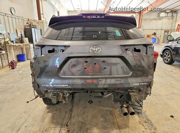 5TDLZRBH7NS201697 2022 TOYOTA HIGHLANDER Black Vista trasera