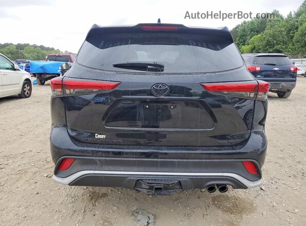 5TDLZRBH8MS111540 2021 TOYOTA HIGHLANDER Black Rear view