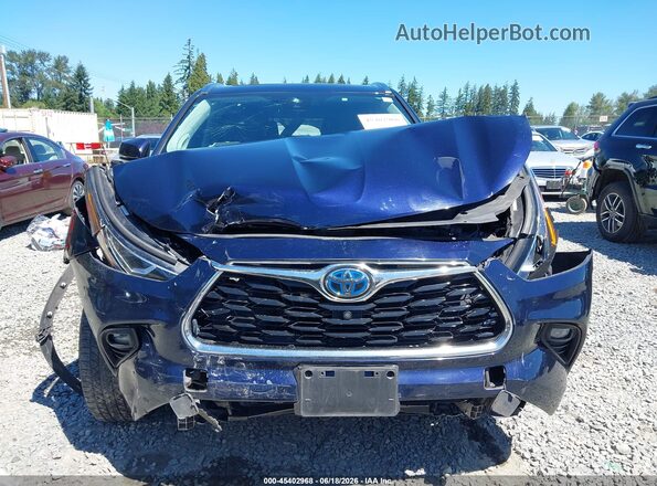5TDXBRCH6MS528501 2021 TOYOTA HIGHLANDER Синий Вид задней части салона