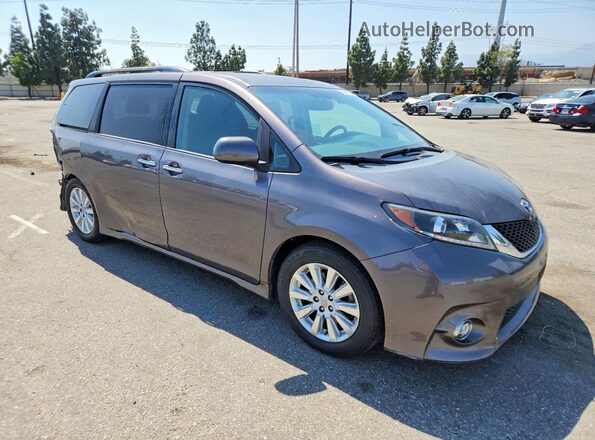 5TDXK3DC3GS698318 2016 TOYOTA SIENNA Угольный 