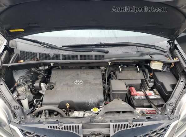 5TDXK3DC4GS761054 2016 TOYOTA SIENNA Black Vista del compartimento del motor