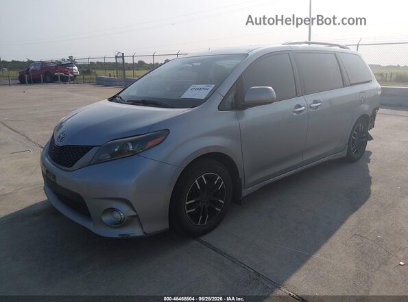 5TDXK3DC8GS714349 2016 TOYOTA SIENNA Gray წინა მარცხენა ხედი სამი მეოთხედიდან