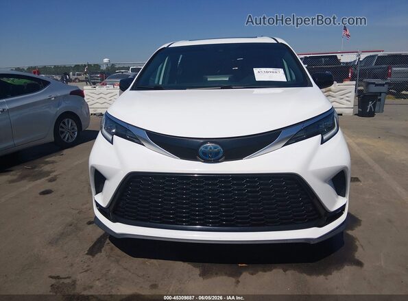 5TDXRKEC7MS007517 2021 TOYOTA SIENNA White Widok zestawu wskaźników