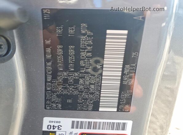 5TDXSKFC0TS229527 2026 TOYOTA SIENNA Gray სალონის 360-გრადუსიანი ხედი