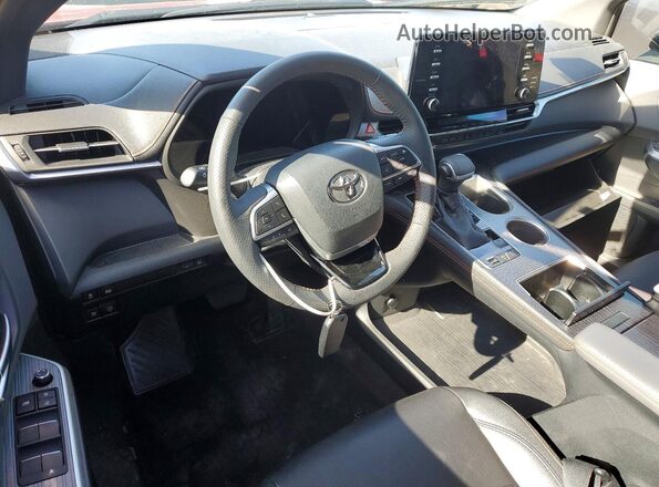 5TDXSKFC7PS077221 2023 TOYOTA SIENNA Red Dashboard view