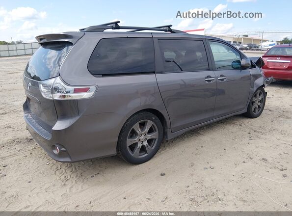 5TDXZ3DC1HS857866 2017 TOYOTA SIENNA Gray უკანა მარჯვენა