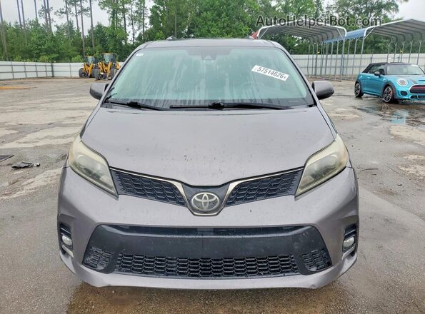 5TDXZ3DC1JS904819 2018 TOYOTA SIENNA Charcoal Դիմացի տեսք
