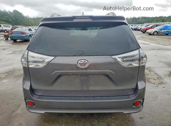 5TDXZ3DC1JS904819 2018 TOYOTA SIENNA Charcoal Հետևի տեսք