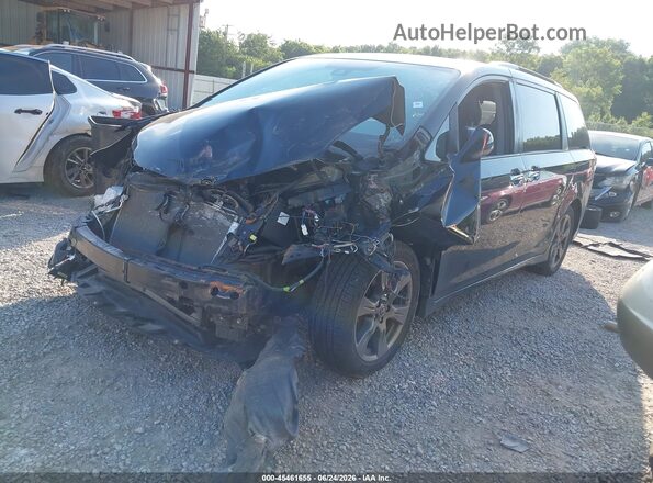 5TDXZ3DC1LS027249 2020 TOYOTA SIENNA Black წინა მარცხენა ხედი სამი მეოთხედიდან