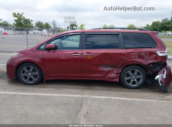 5TDXZ3DC5HS828967 2017 TOYOTA SIENNA Бордовый Вид спереди