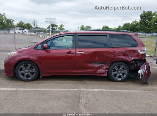 5TDXZ3DC5HS828967 2017 TOYOTA SIENNA Бордовый Панорамный вид салона 360°
