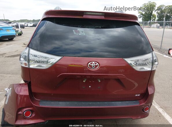 5TDXZ3DC5HS828967 2017 TOYOTA SIENNA Бордовый 