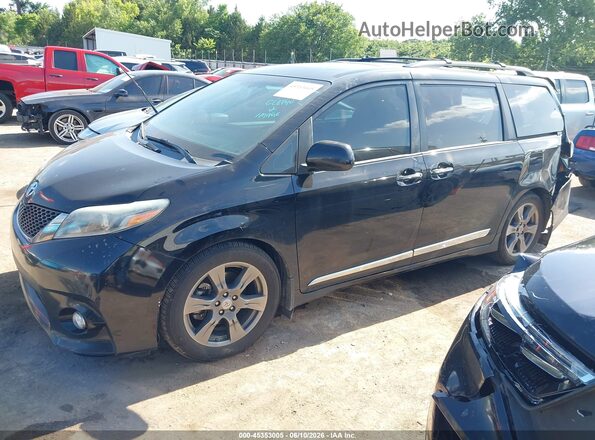 5TDXZ3DC6HS861802 2017 TOYOTA SIENNA Black Front left