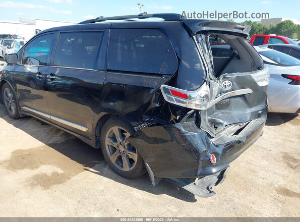 5TDXZ3DC6HS861802 2017 TOYOTA SIENNA Black Rear left