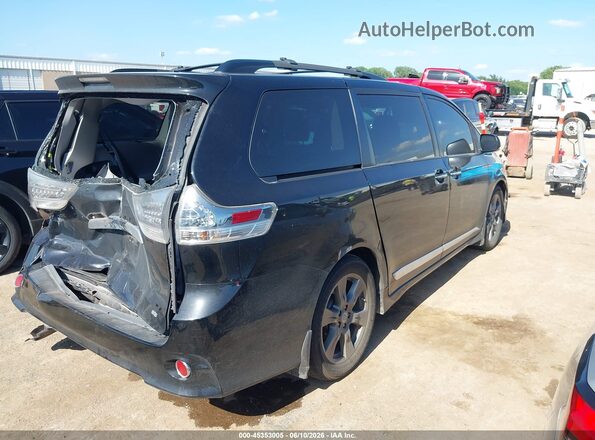 5TDXZ3DC6HS861802 2017 TOYOTA SIENNA Black Rear right