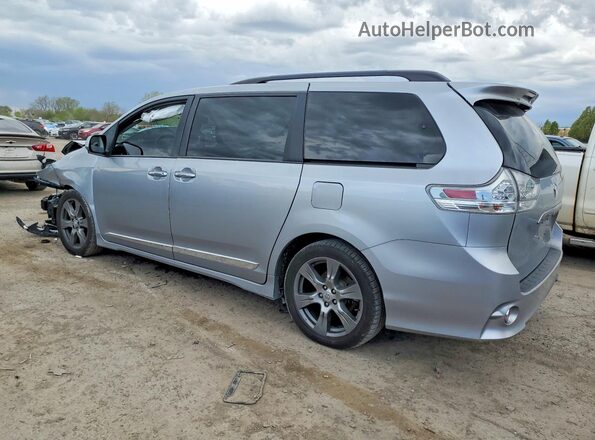 5TDXZ3DC7HS802418 2017 TOYOTA SIENNA Silver Trasero izquierdo