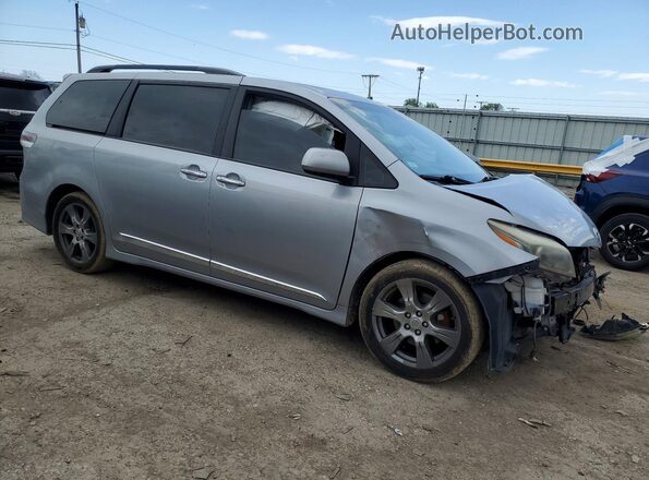 5TDXZ3DC7HS802418 2017 TOYOTA SIENNA Silver Delantero derecho