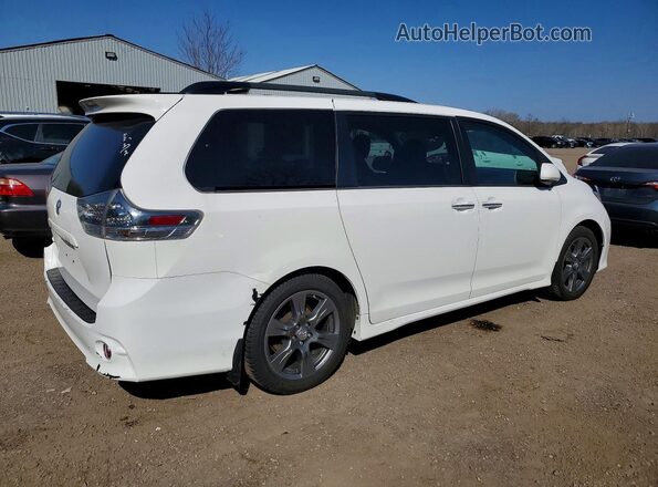 5TDXZ3DC7HS860920 2017 TOYOTA SIENNA White Задня права чверть