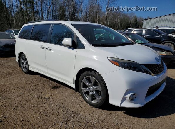 5TDXZ3DC7HS860920 2017 TOYOTA SIENNA White Передня права чверть