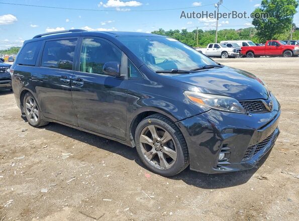 5TDXZ3DC7JS949294 2018 TOYOTA SIENNA Черный Передняя правая четверть