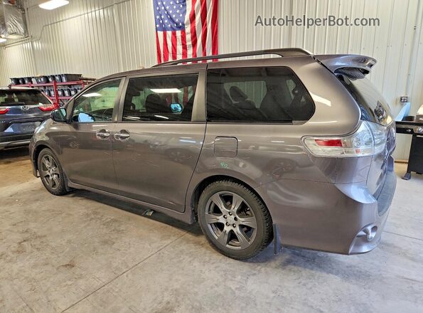 5TDXZ3DC8HS839798 2017 TOYOTA SIENNA Серый Задняя левая четверть