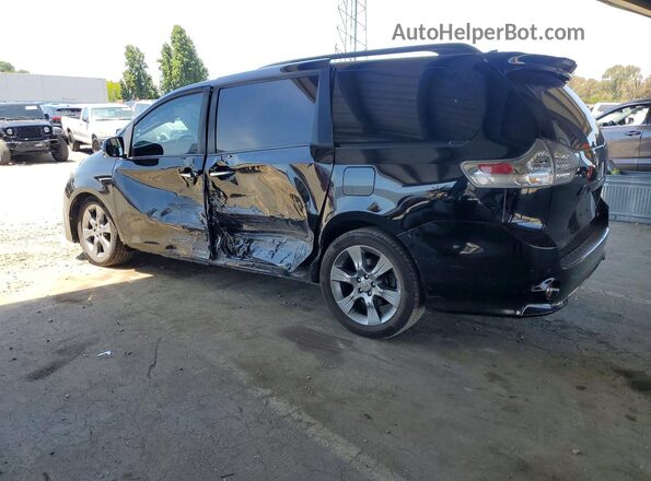 5TDXZ3DCXKS974496 2019 TOYOTA SIENNA Black Rear left
