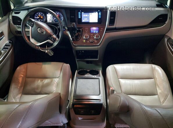 5TDYK3DC0GS749262 2016 TOYOTA SIENNA Gray Dashboard view