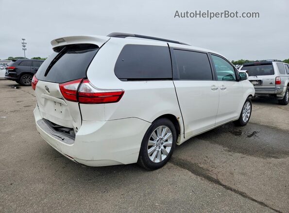 5TDYK3DC4GS702140 2016 TOYOTA SIENNA White Trasero derecho