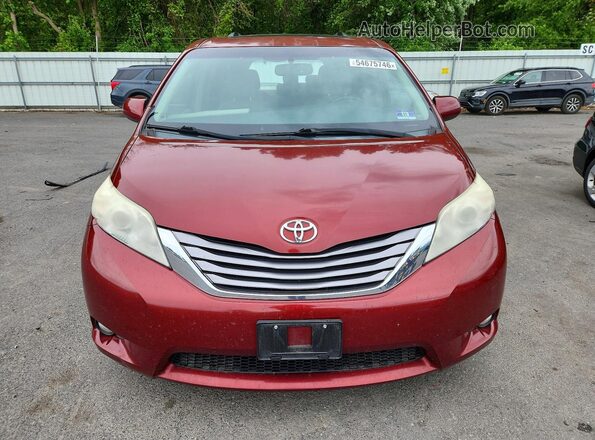 5TDYK3DC4GS717530 2016 TOYOTA SIENNA Red Front view