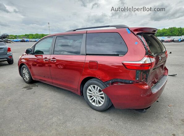 5TDYK3DC4GS717530 2016 TOYOTA SIENNA Red Rear left