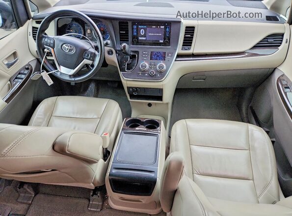 5TDYK3DC4GS717530 2016 TOYOTA SIENNA Red Dashboard view