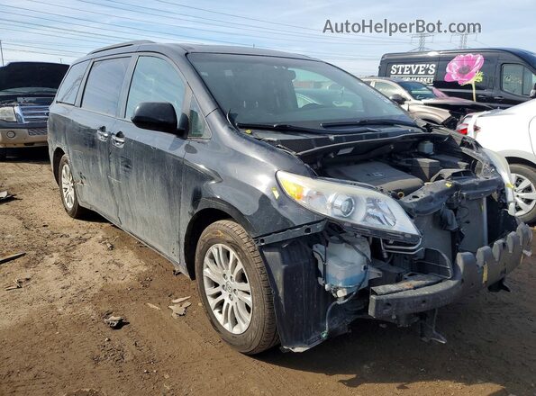5TDYK3DC6GS721319 2016 TOYOTA SIENNA Black Delantero derecho