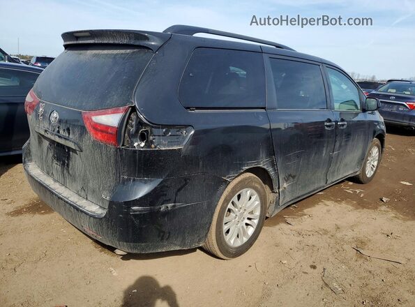 5TDYK3DC6GS721319 2016 TOYOTA SIENNA Black Trasero derecho