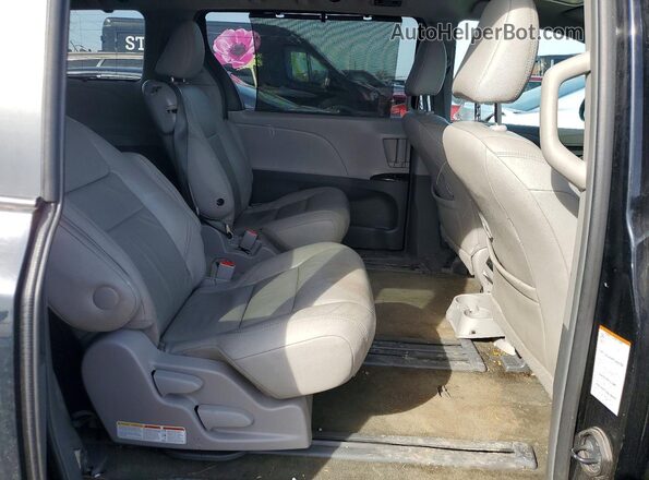 5TDYK3DC6GS721319 2016 TOYOTA SIENNA Black Vista de los asientos traseros