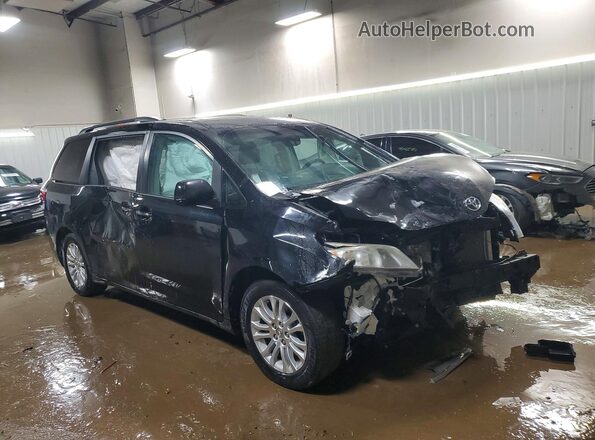 5TDYK3DC6GS721966 2016 TOYOTA SIENNA Black Delantero derecho