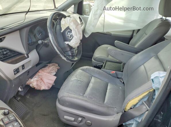5TDYK3DC6GS721966 2016 TOYOTA SIENNA Black Vista interior delantera